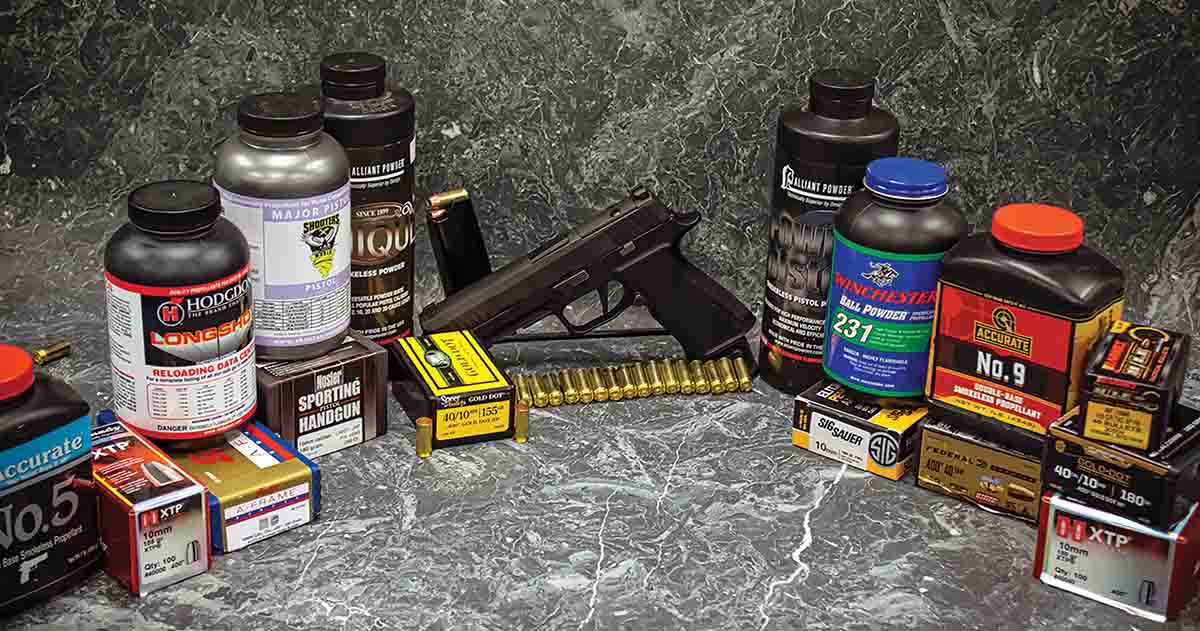 A wide range of bullets and powders were selected for testing after consulting LoadData.com and  various other loading manuals.